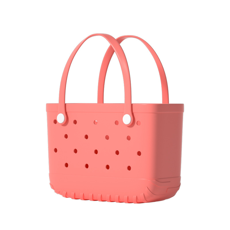 Macaron-Colored Dopamine Eva Perforated Bag Outdoor Vegetable Basket Shopping Bag