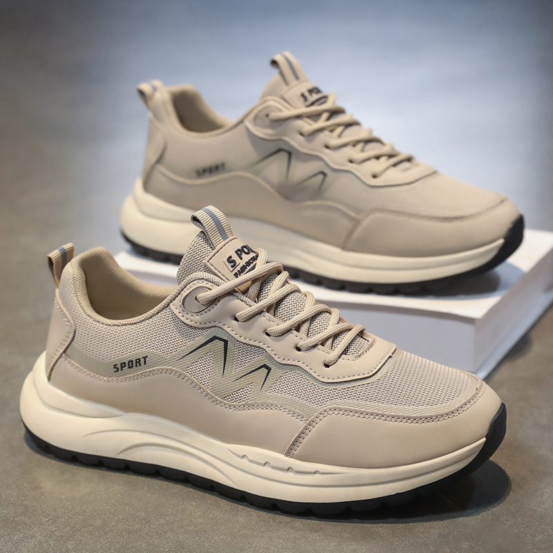 Zapatos transfronterizos para hombre, modelo nuevo 2026, venta al por mayor, calzado casual de suela blanda, estilo coreano, transpirable, deportivo para hombre
