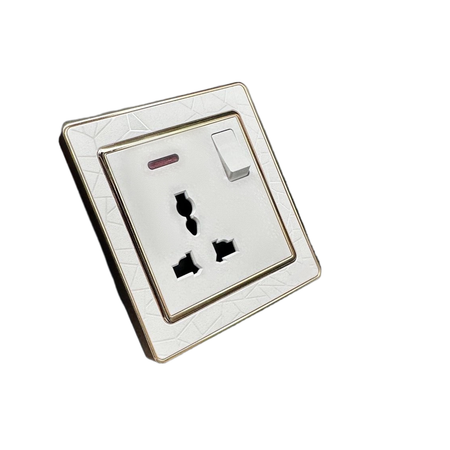 High quality British standard 2 3 5-pin universal gold wall