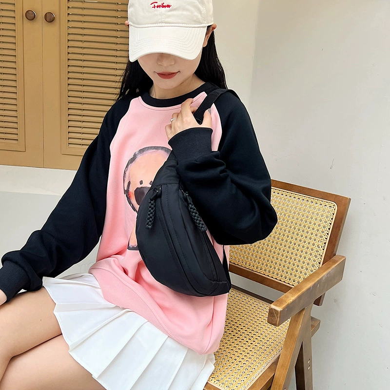 Colored small bag for leisure, shoulder bag, chest bag, belt bag