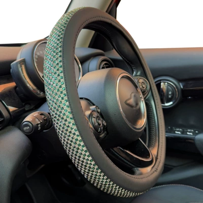 Steering wheel cover Amazon foreign trade car handle - green-steering-wheel-cover-38cm