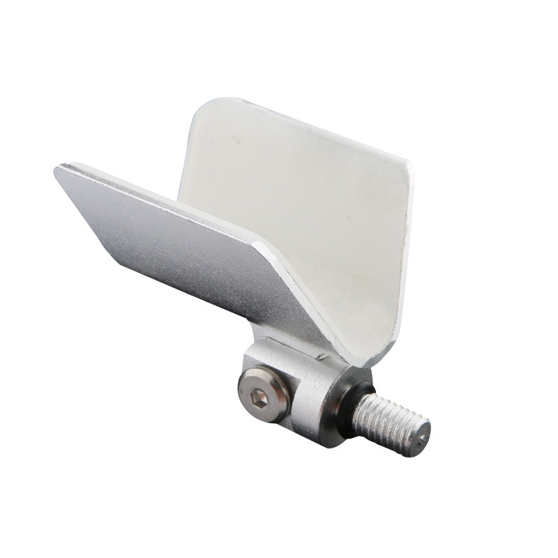 Aleación de aluminio auto-resorte cabeza de soporte 8mm interfaz de tornillo accesorios de soporte de caña de pesca cabeza de marco material metálico