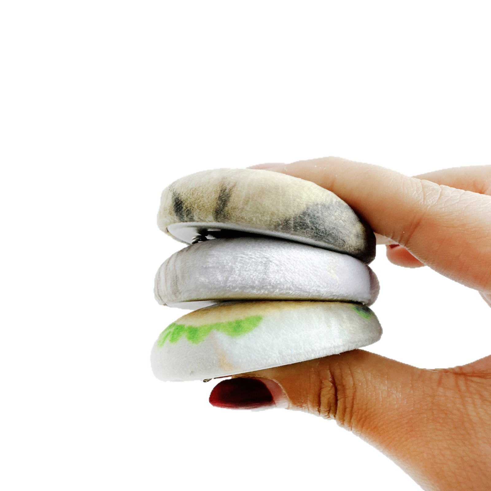 Personalizada animación perimetral de la barra de peluche foto de mascota se puede arrugar doble engrosado broche de peluche insignia de estaño