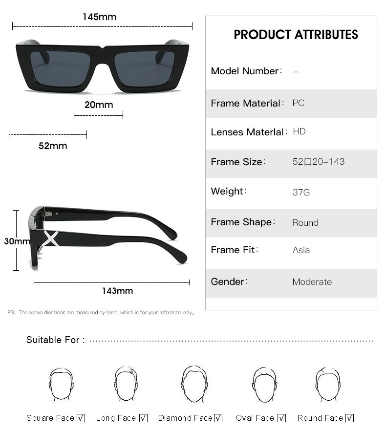 Neue kleine Box-Sonnenbrillen Modetrend Bonbonfarbene Sonnenbrillen Vielseitige Sonnenschirme 3_voghion.com
