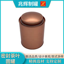 密封茶叶圆罐精装茶叶罐圆形金属马口铁双层盖精美礼盒
