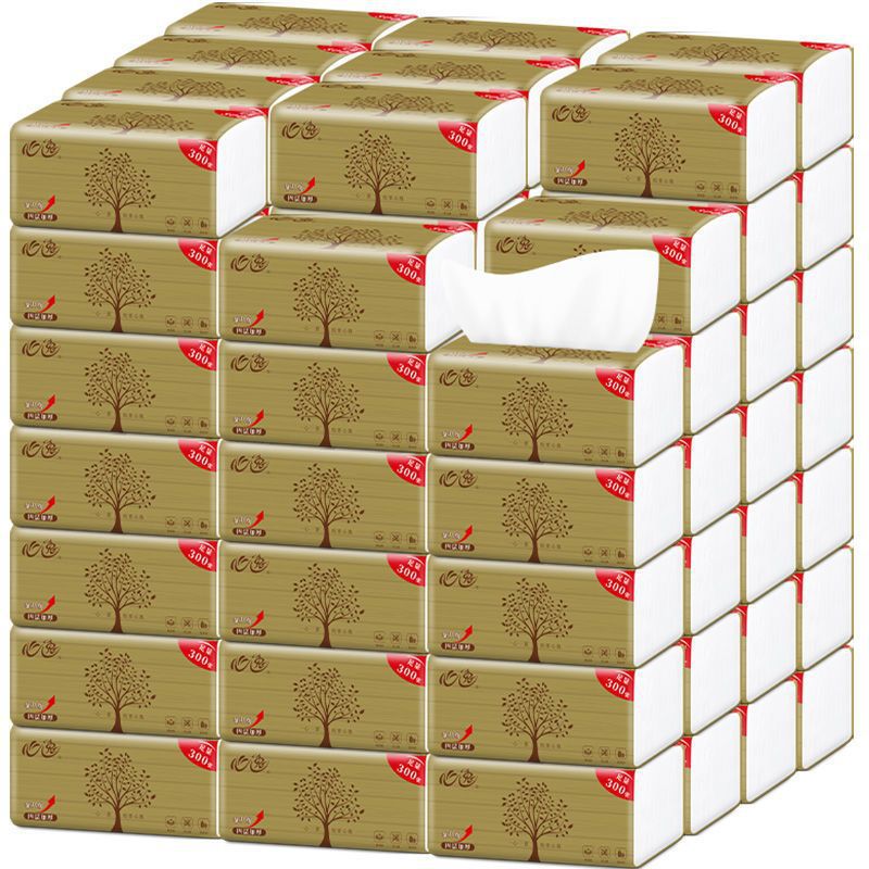 60包原木抽纸纸抽厕纸擦手纸家庭装面巾纸巾24餐巾纸卫生纸