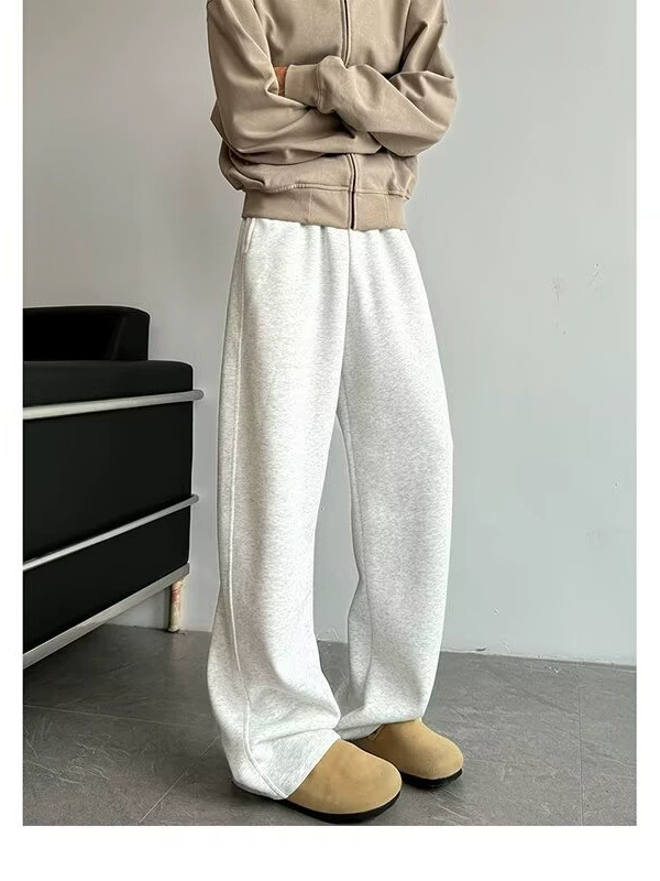 Демисезонные брюки осени, трехмерныйoverall, свободный крой, оверсайз, с вышивкой