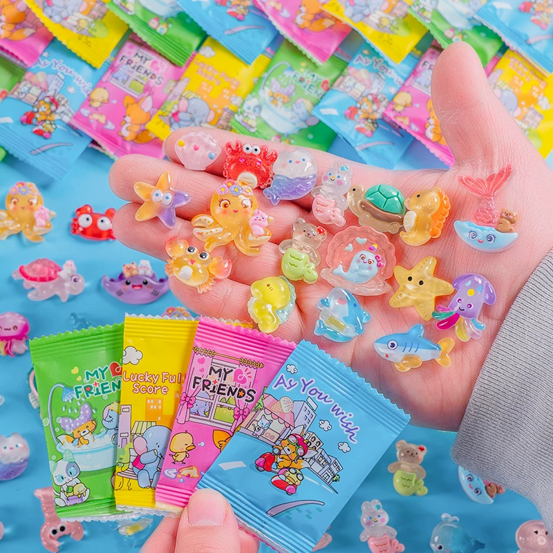 Цветной световой мини-симулятор морской черепахи раковины морской зверей серии маленькая слепая сумка маленький подарок подарок другу игрушка