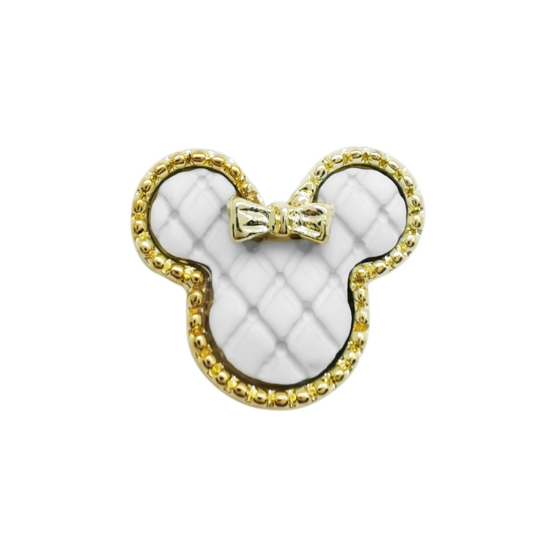 2024 nueva cabeza beige aleación rhinestone joyería de uñas mezclado lote pintura al óleo arco diamante anillo decoración de uñas al por mayor