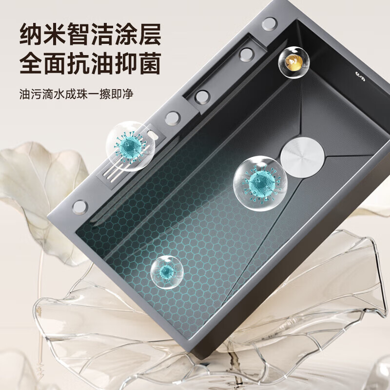 304 acero inoxidable cocina fregadero gran ranura única panal estampado espeso lluvia cascada cuchillo portacuchillo lavavajillas lavavajillas