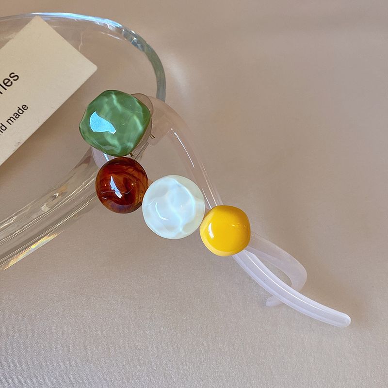 Temperamento coreano de alta gama gelatina pudín torsión clip cabello de alta calidad un clip de estilo estilo estilo de cabello