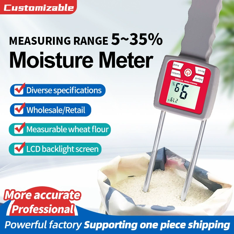 Измеритель влажности зерна Кукурузная пшеничная мука портативный измеритель влажности Тестер влажности сои риса измеритель воды