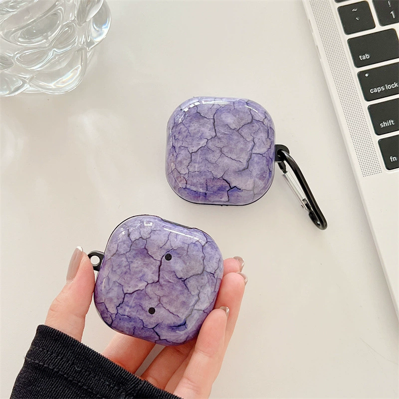 Suitable for Samsung Buds2 live pro FE Bluetooth headset protective cover marble pattern silicone soft shell foreign trade