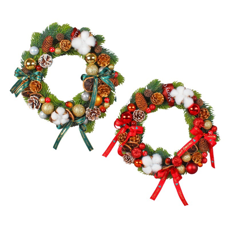 Hong Kong amor BOLA DE Navidad algodón Garland ventana Pino cono guirnalda puerta decoración vacaciones rama muerta decoración colgante de pared Decoración