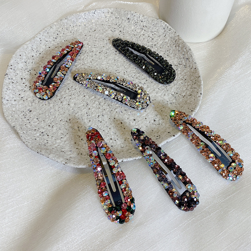Glitzernde Strass Haarspangen Und Snap Clips Für Elegante Styles_voghion.com