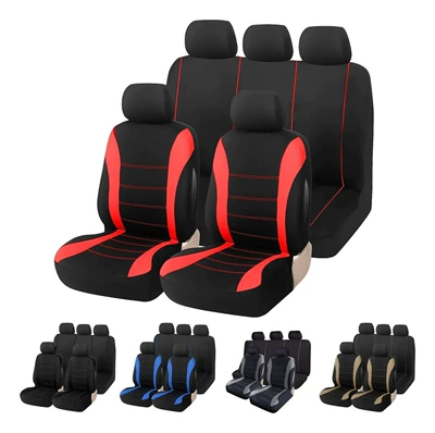 Amazon Export Cross-Border Temu Mexican Waistline Cross-Border Fabric Car Seat Cover Universal All-Inclusive Black