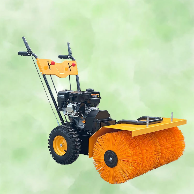 园区道路除冰设备广场小型手推式扫雪机小区街道清扫抛雪机