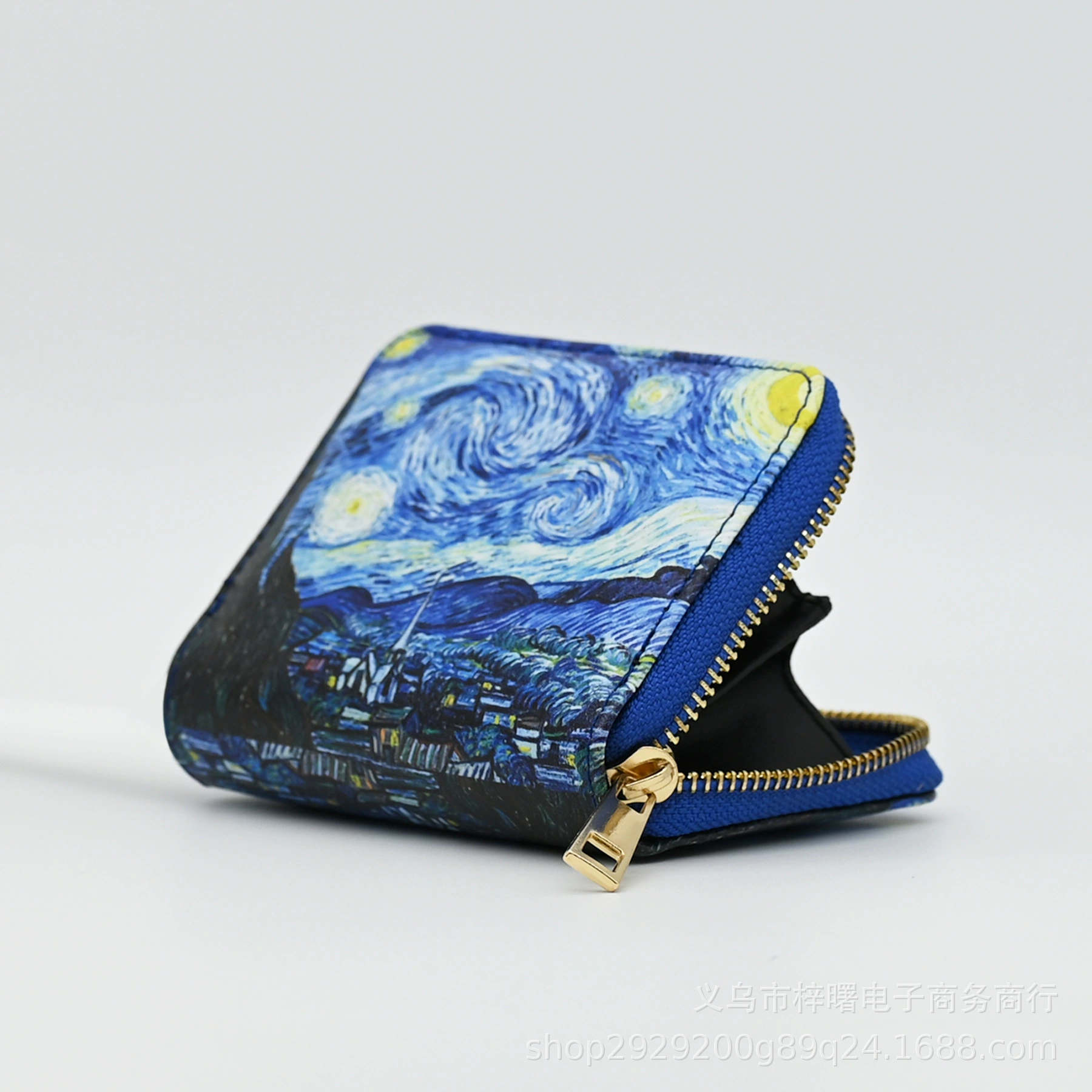 Серия длинных и коротких кошельков Ван Гога с несколькими картами