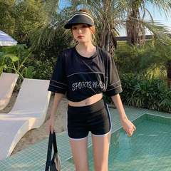 Women's conservative three-piece swim set for hot springs, 2022 new slimming sports swimsuit