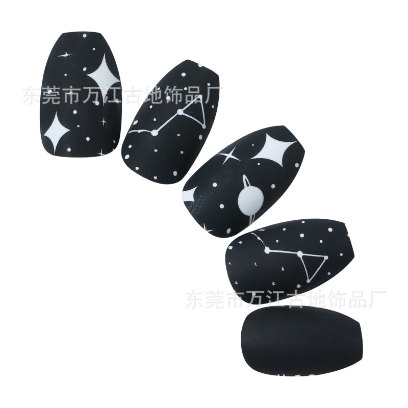 Fake Nail Producer Cosmic Starry Sky Luminous Scented Wearable Nail Art Patch Factory