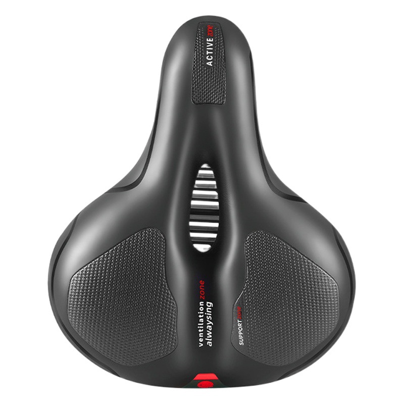 Asiento de bicicleta de montaña extra grande engrosada suave asiento de sillín de bicicleta grande Butt bolsa de sillín amortiguador bola amortiguador de choque bicicleta Universal