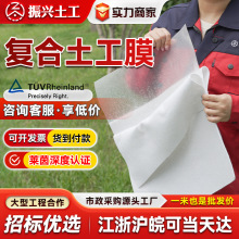 蓄水池防渗土工布养殖一两布一膜河道护坡治理垃圾填埋复合土工膜