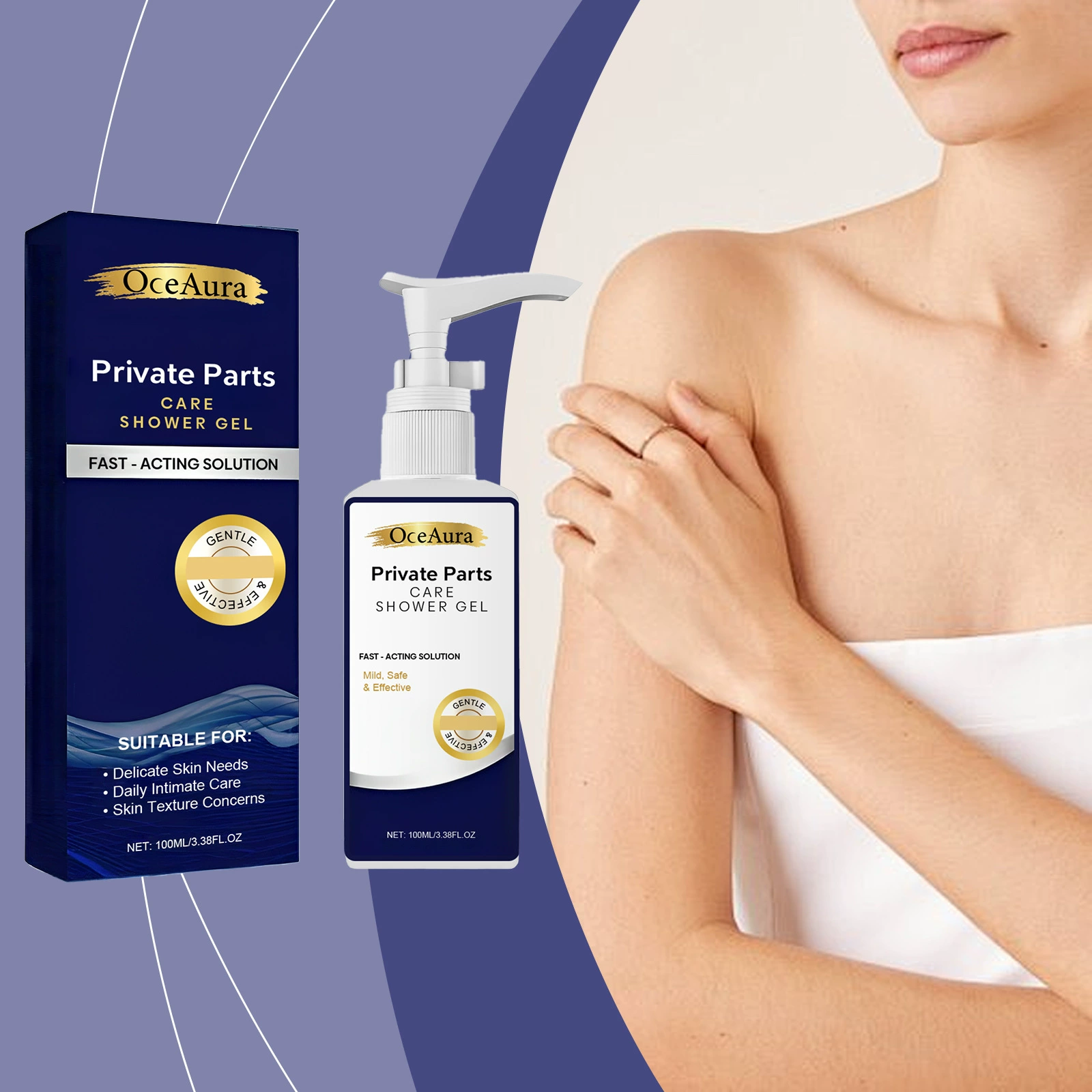 OCEAURA Уход за телом Гель для душа Нежный уход Очищение тела Гладкая кожа Нежное увлажнение Увлажняющий