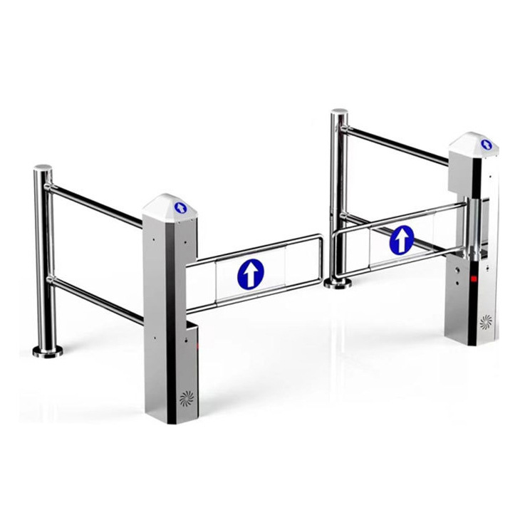 四柱超市防盗感应门智能摆闸电子镜面入口单向感应门