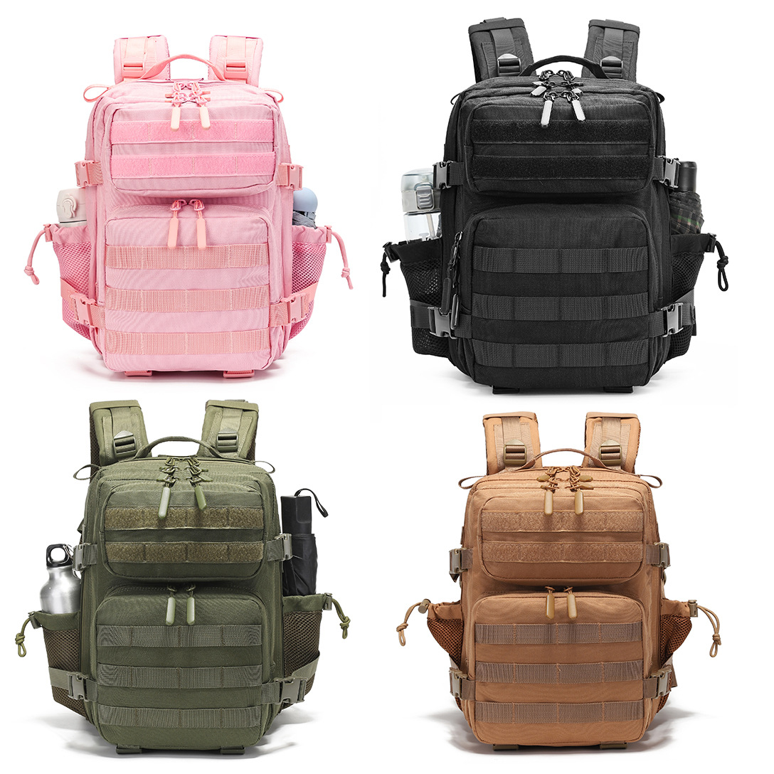 Mochila táctica 25L multifuncional de hombro al aire libre a prueba de agua deportiva de acondicionamiento físico caminata nueva mochila camuflada de gran capacidad