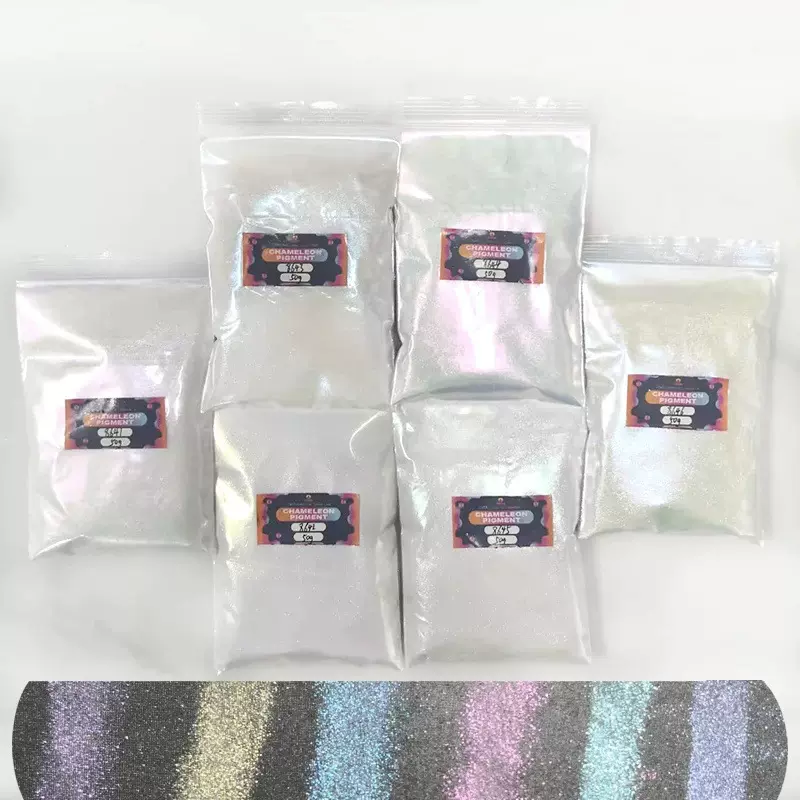 光学变色龙粉爆闪diy流麻美甲玩具眼影高光渐变uv滴胶珠光极光粉