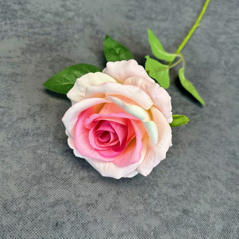 Rosas de tela única flores de tela