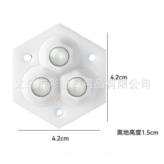 polea silenciosa tipo pegado universal rueda base de bola única rueda rodilla base de bola muebles móvil mesa de té bandeja image 17