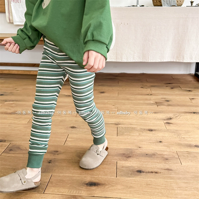 Детские осенние л leggings, брюки, детская одежда, корейский стиль