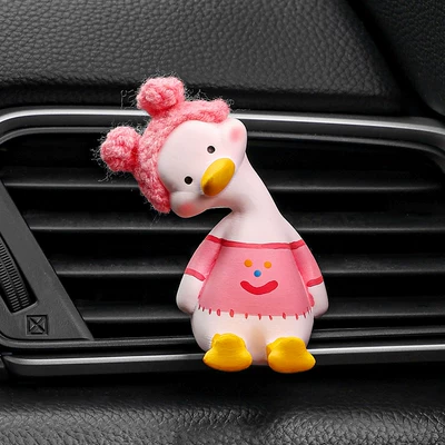 Stone Car Goddess Fragrance, Car Perfume Aromatherapy - pink-bunny-duck-air-vent-includes-1-bottle-of-fragrance-standard