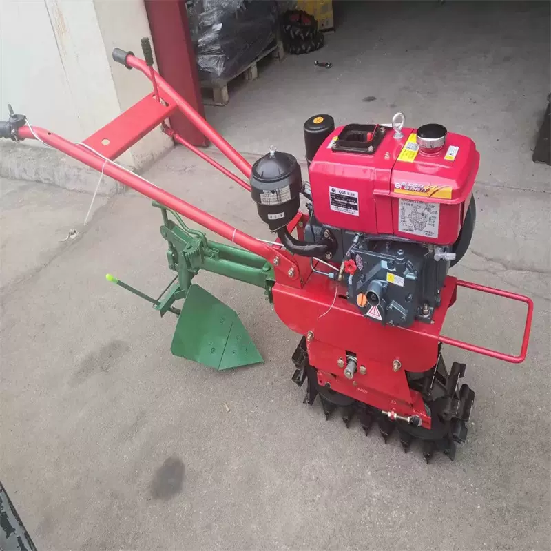 单链轨小红牛柴油水冷犁地机 农用田园链轨式小型耕田机微耕机