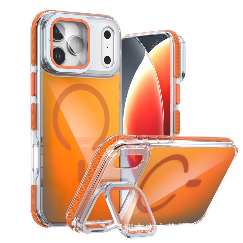 Suitable for Apple 17 Xuncai Chameleon Magnetic Phone Case with Lens Film Holder iPhone 16 Anti-Fall Protective Case