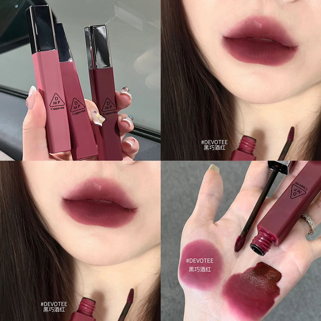 Cappuvini nube Velvet Lip Glaze terciopelo mate lápiz labial brillo de labios mate maquillaje de barro de labios maquillaje de belleza transfronteriza