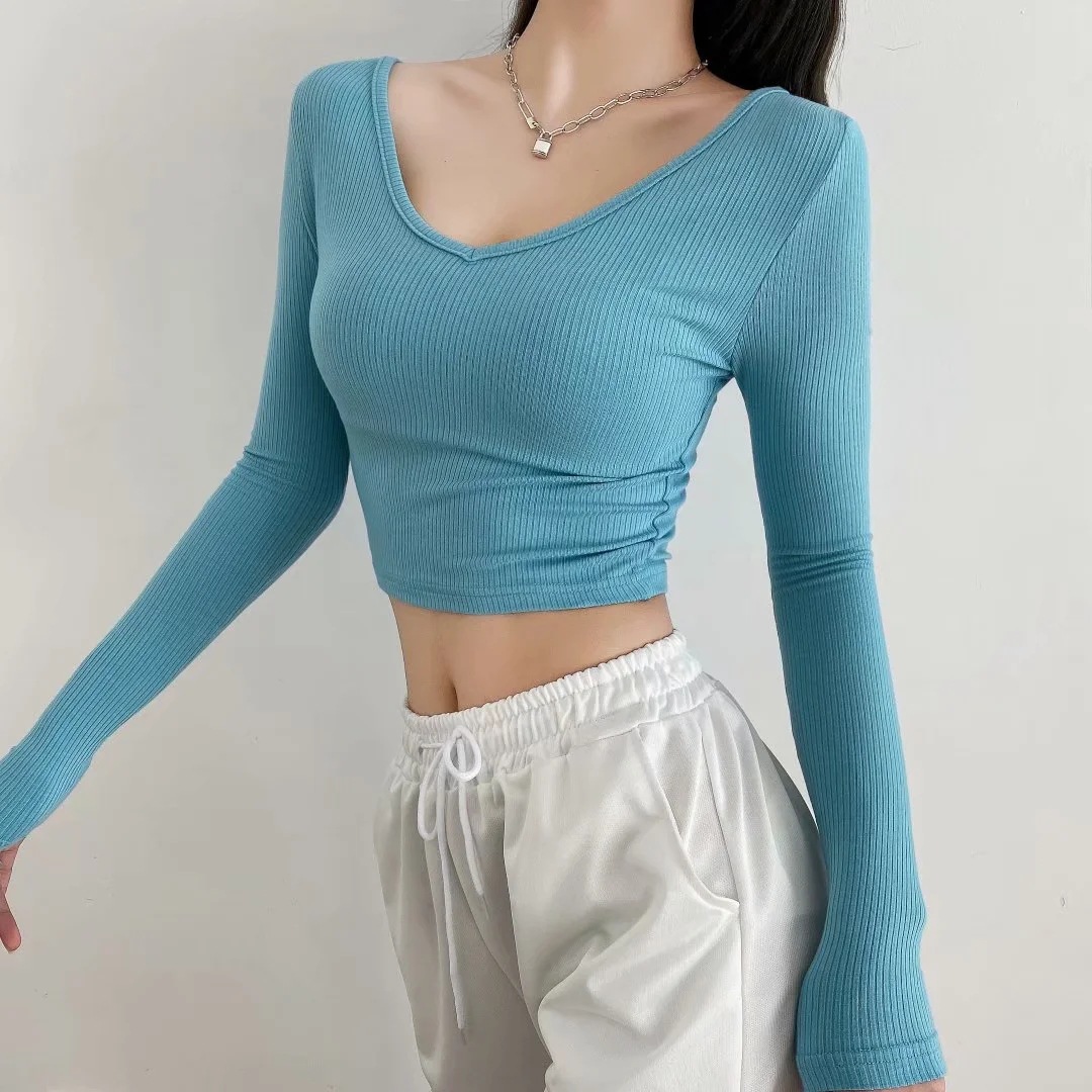 V-Neck Strapless Bottoming Shirt NSAC31315