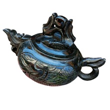 厂家批发玉石一壶四杯墨绿玉茶壶雕工玉壶墨玉摆件工艺茶器 会销