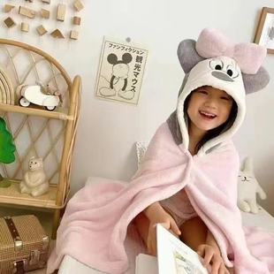 Hooded Baby Girl Boys and Children's Bath Towel Wearing Nine Absorbent Cloak Super Soft Baby Swimwear
