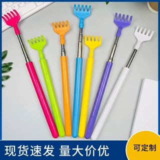 多功能伸缩抓痒笔趣味挠痒痒圆珠笔不锈钢挠痒神器学生创意圆珠笔
