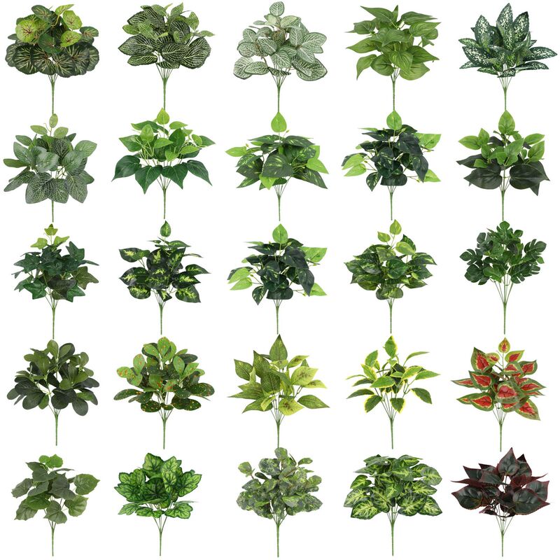 Simulated Green Plant Bunch Home Indoor Outdoor Garden Gardening Flower Arrangement Hotel Plant Wall Decoration Props Flower Simulated Green Plant Bunch Home Indoor Outdoor Garden Gardening Flower Arrangement Hotel Plant Wall Decoration Props Flower