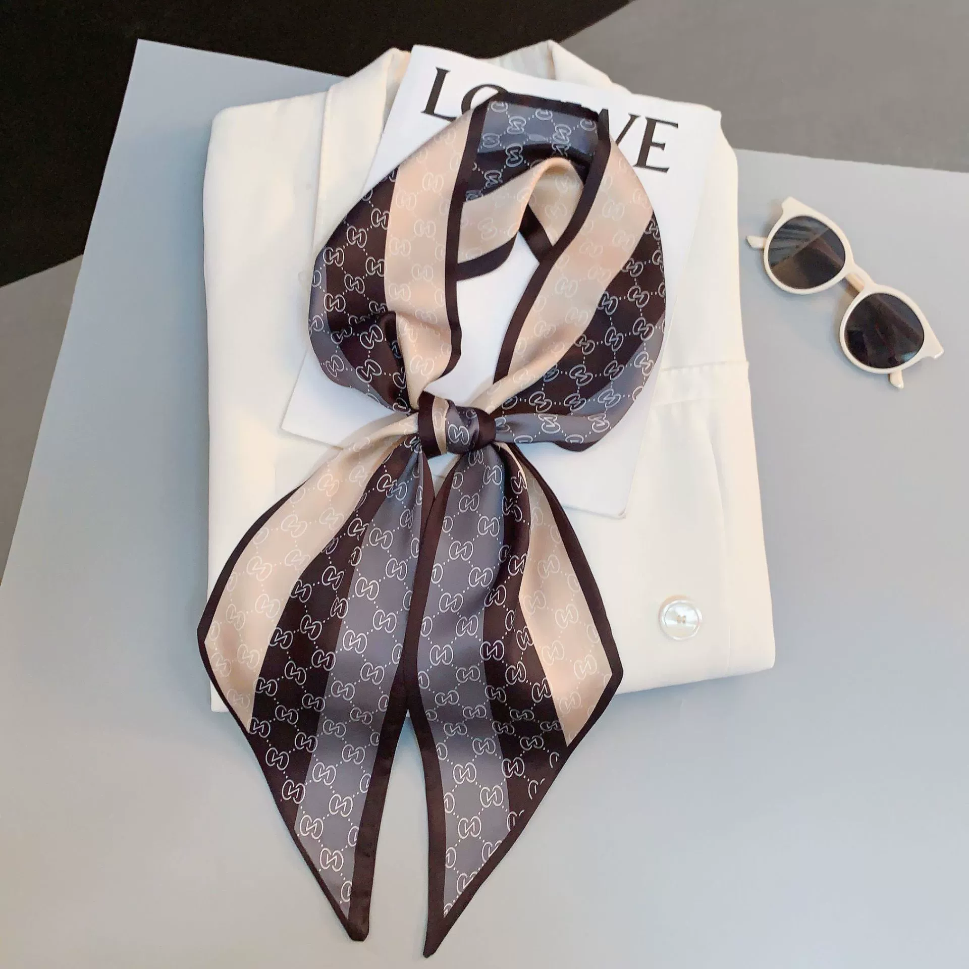 2025 новый длинный обернутый шарф-стример, кроссборд silk plaid длинный шарф, фабрика оптом