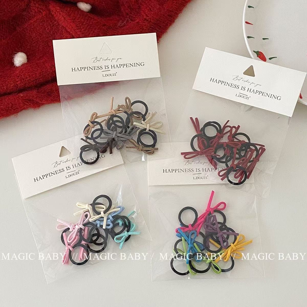 미니 타월 링 리본 - 랜덤 1개