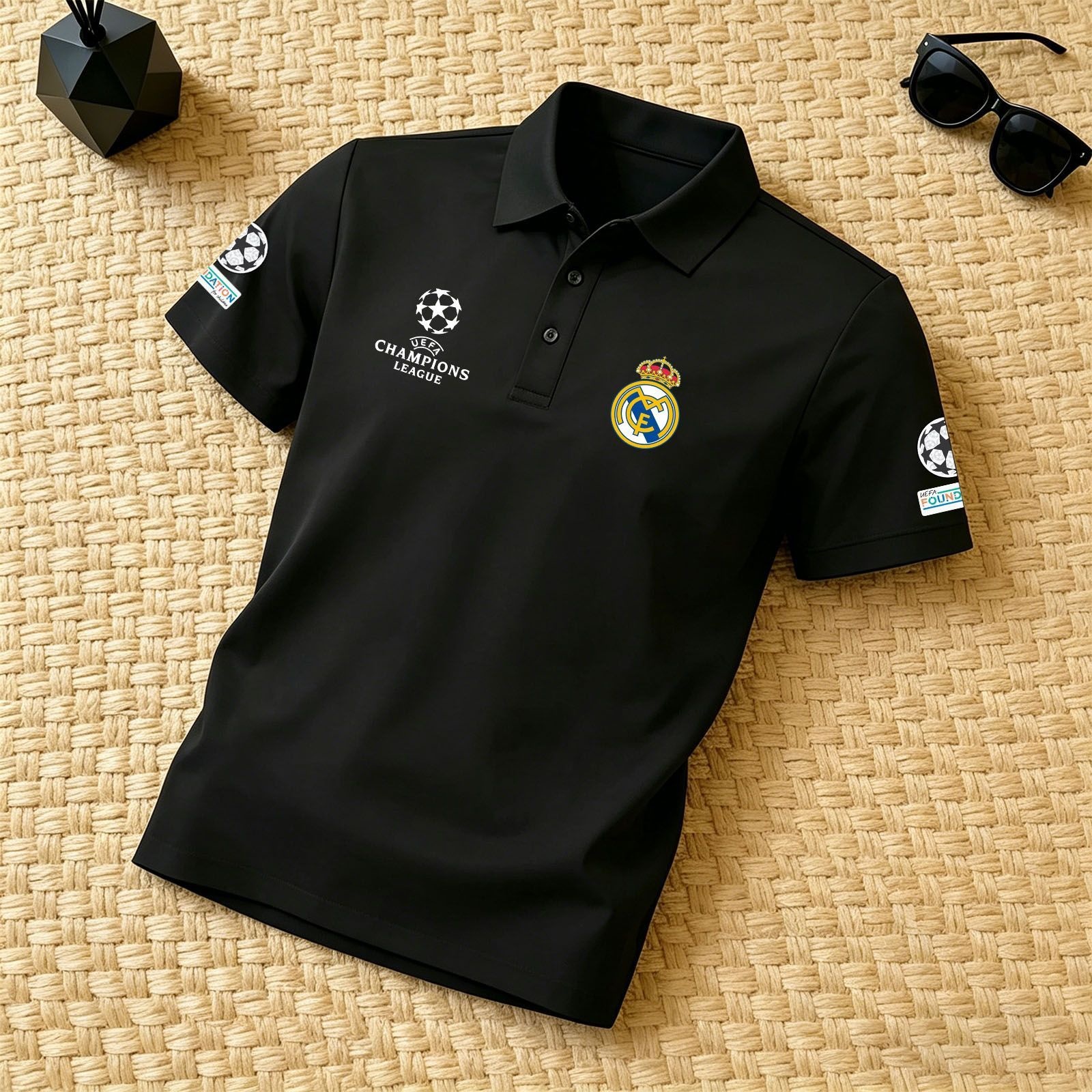 Real Madrid Forması Üçün Polo Yaxalı Futbol Köynəyi