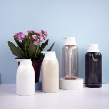 现货PET300 400 500 600ml洗护塑料瓶高档洗发水沐浴露瓶跨境专供