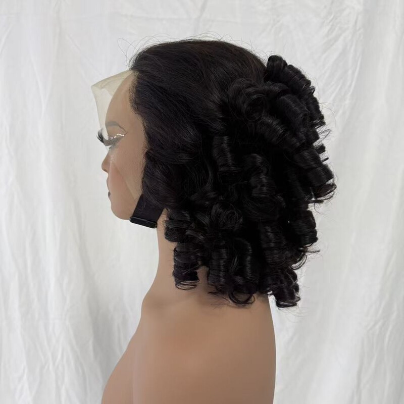 Vietnamese Wigs/Vietnam Hair Cross-Border African Hairband Wigs for Women Real Human Hair Short Curly Hair 13*4 Lace Vietnamese Wigs/Vietnam Hair Cross-Border African Hairband Wigs for Women Real Human Hair Short Curly Hair 13*4 Lace