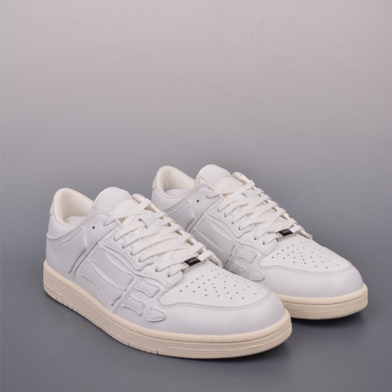 Putian de alta calidad AMIRI hueso zapatos de lujo ligero para hombres y mujeres zapatos de skate de suela gruesa de moda zapatos de skate casuales para mujeres zapatos de moda