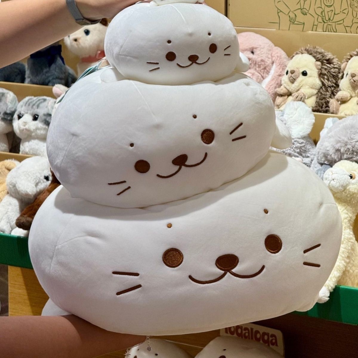 Large Seal Plush Pillow Doll Baby Comforting Sleeping Toy Girl's Birthday Gift Wholesale Plush Toy