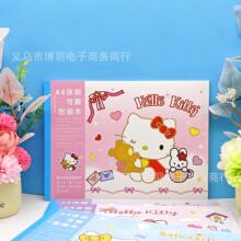 �¿�Hello Kitty����èA4ͼ������ͨ�ɰ���Ů��ins��ͯѧ��������